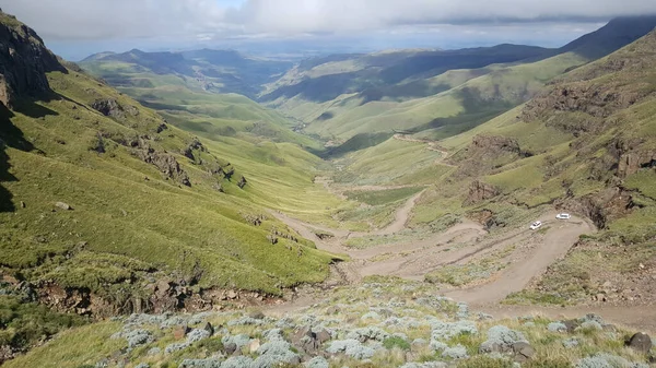 Jízda Přes Pohoří Drakensberg Jižní Africe — Stock fotografie