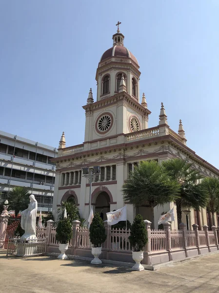 サンタクルーズ教会 Santa Cruz Church タイのバンコクにあるカトリック教会 — ストック写真