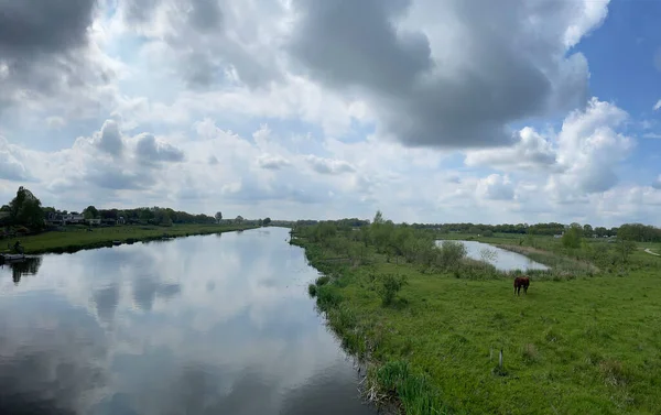 Río Vechte Alrededor Hardenberg Overijssel Países Bajos — Foto de Stock