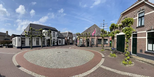 Hollanda, Overijssel 'deki eski Gramsbergen kasabasından Panorama