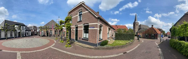 Hollanda, Overijssel 'deki eski Gramsbergen kasabasından Panorama