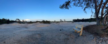 Overijssel 'deki Beerze çevresindeki kum tepeleri Hollanda