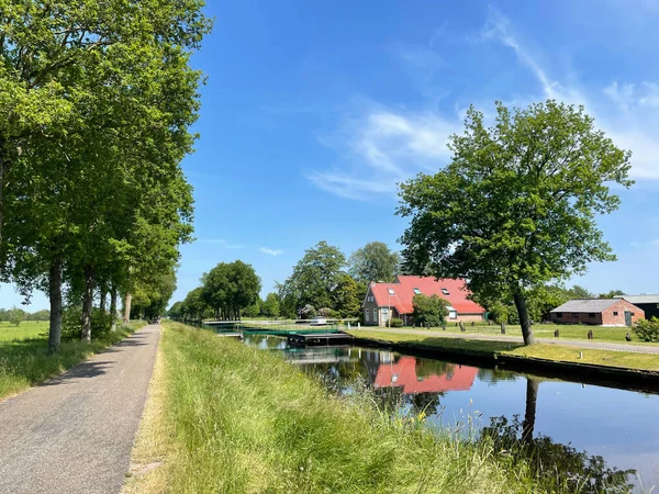 Canal Alrededor Hemrik Frisia Países Bajos — Foto de Stock