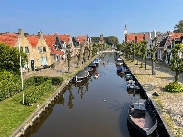 Kanovaren Door Stad Sloten Friesland Nederland — Stockfoto