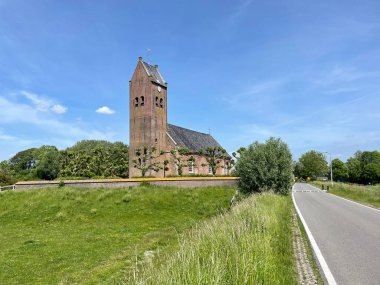 Hollanda, Friesland 'daki Swichum Protestan Kilisesi.