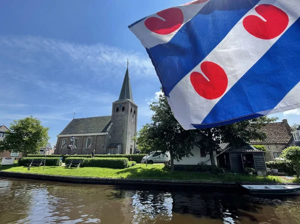 Frisian Flag Church Warten Friesland Netherlands — Stock Photo, Image