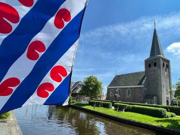 Frisian Flag Church Warten Friesland Netherlands — Stock Photo, Image