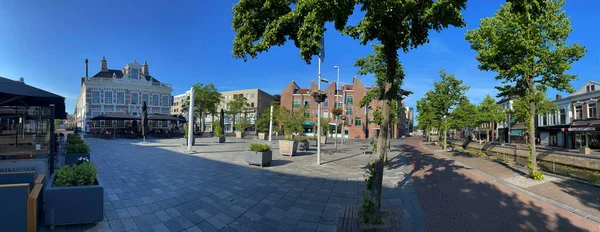 Panorama Cidade Velha Heerenveen Frísia Países Baixos — Fotografia de Stock
