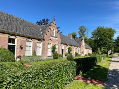 Hollanda, Drenthe 'deki Wilhelminaoord' da bir koloni evi.