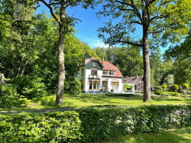 Hollanda, Drenthe 'deki Frederiksoord' da bir koloni evi.