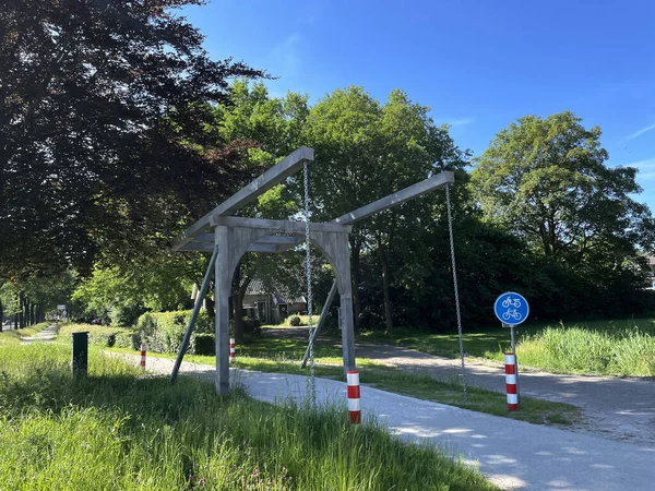 Παλαιά Γέφυρα Στο Wilhelminaoord Στο Drenthe Των Κάτω Χωρών — Φωτογραφία Αρχείου