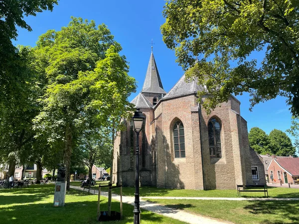Wieczny Holenderski Kościół Pancratiusa Diever Drenthe Holandii — Zdjęcie stockowe