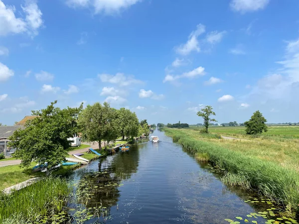 Canal Autour Veenhoop Frise Pays Bas — Photo