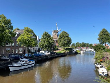 Hollanda 'nın Friesland kentindeki Dokkum kasabası.