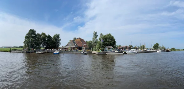 Panorama Dall Area Ricreativa Intorno Broek Frisia Paesi Bassi — Foto Stock