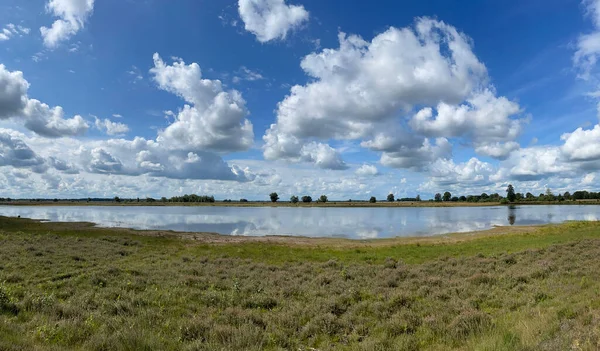 Landscape Panorama Lake National Park Dwingelderveld Drenthe Netherlands — Stock Photo, Image