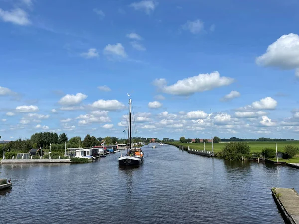 Zeilboot Rond Grou Friesland Nederland — Stockfoto