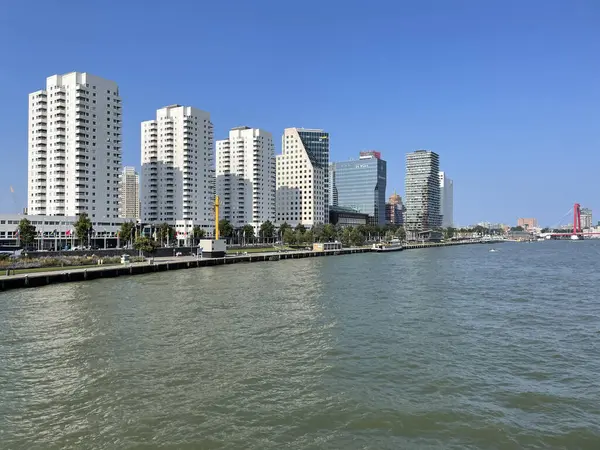 Skyline Van Rotterdam Nederland — Stockfoto