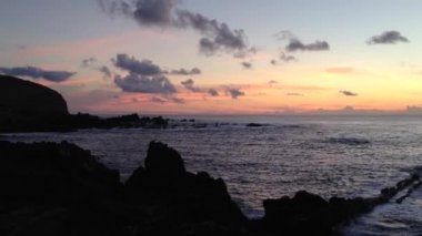 Paskalya Adası 'nda gün batımı, Rapa Nui