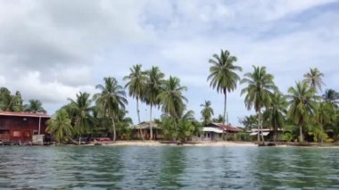 Bocas Del Toro adalarındaki evler, panama