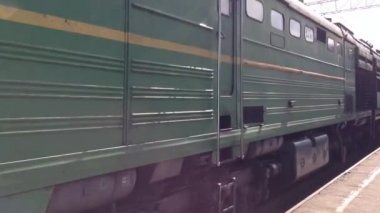 trans Sibirya Demiryolu tren istasyonu Rusya tarafından geçen