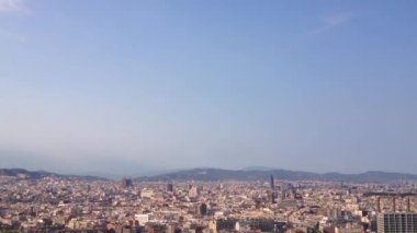 teleferik aşağı gidiş-montjulc Hill Barcelona, İspanya