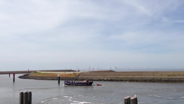 Port w Harlingen, Friesland, Holandia — Wideo stockowe