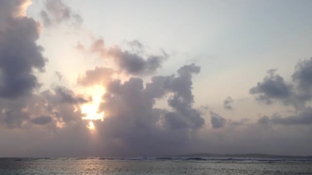 Puesta de sol en las Islas San Blas en Panamá — Vídeo de stock