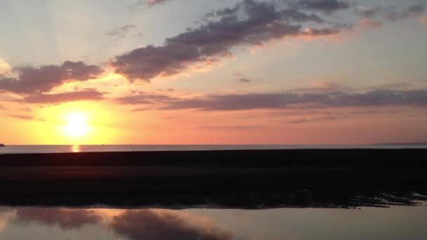 Sunset at Quepos Costa Rica — Stock Video