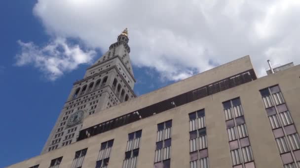 Edificio en Manhattan, Nueva York, Estados Unidos — Vídeo de stock