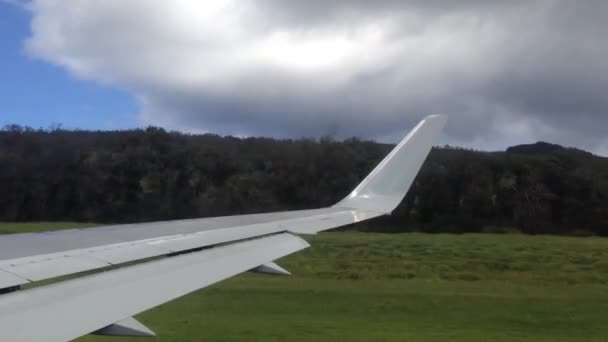Вылет с острова Пасхи, Рапа Нуи — стоковое видео