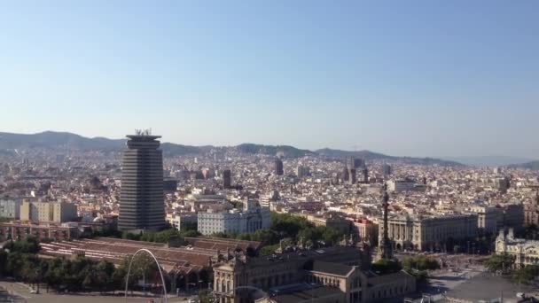 Cablu portuar în Barcelona — Videoclip de stoc