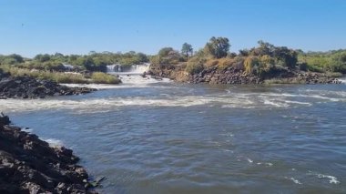 Zambiya 'daki Ngonye Şelalesi' nden