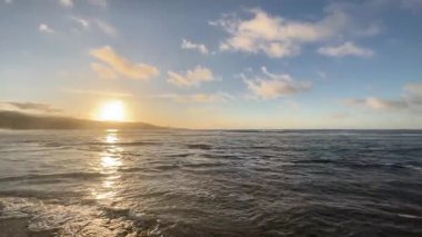 Las Palmas de Gran Canaria sahilinde gün batımı