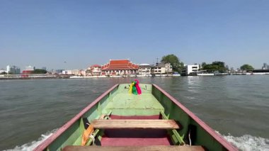 Bangkok, Tayland 'daki Bang Kachao' dan küçük bir tekne.