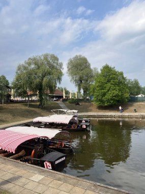 Pultusk Polonya 'da tekneler