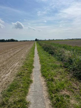 Hollanda, Friesland 'da Boer' in etrafındaki yol