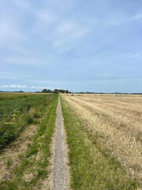 Hollanda, Friesland 'da Boer' in etrafındaki yol