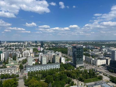 Polonya, Varşova 'daki Kültür ve Bilim Sarayı' ndan görüntü