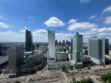 Polonya, Varşova 'daki Kültür ve Bilim Sarayı' ndan görüntü