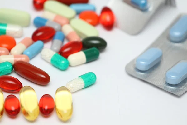 Tabletták háttér — Stock Fotó