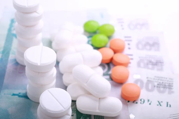 hap para zemin üzerine farklı renk.