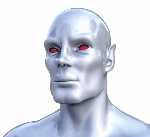 3D izole kurgu insansı illüstrasyon