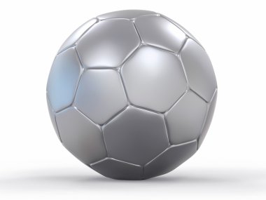 3D izole futbol topu arka plan
