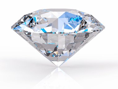 3D izole elmas arka plan