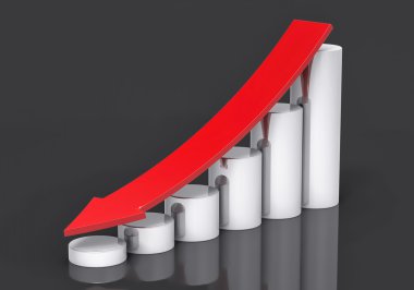 3D izole kar düşüş arka plan