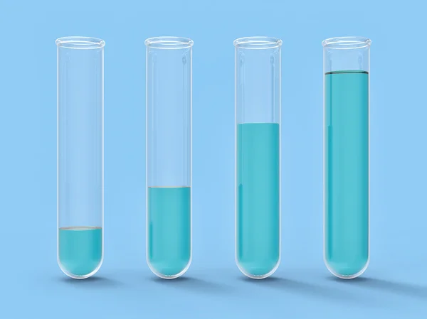 3D Test Tubes — Zdjęcie stockowe