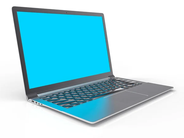 3D-laptop-achtergrond — Stockfoto