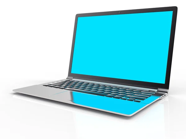 3D-laptop-achtergrond — Stockfoto