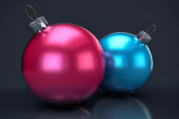 3D pozadí izolované vánoční koule — Stock fotografie